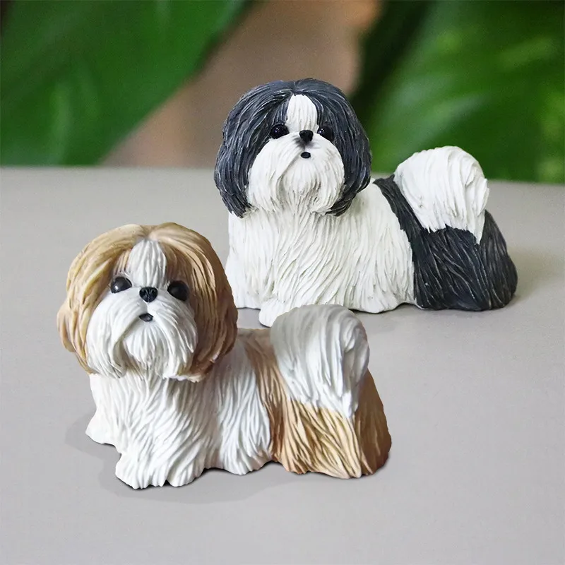 Mini version Shih Tzu family pet dog Kawaii Resin Simulation Car Birthday 2Inches Craft Home Decoration Accessories Z546
Mini version Shih Tzu family pet dog Kawaii Resin Simulation Car Birthday 2Inches Craft Home Decoration Accessories Z546