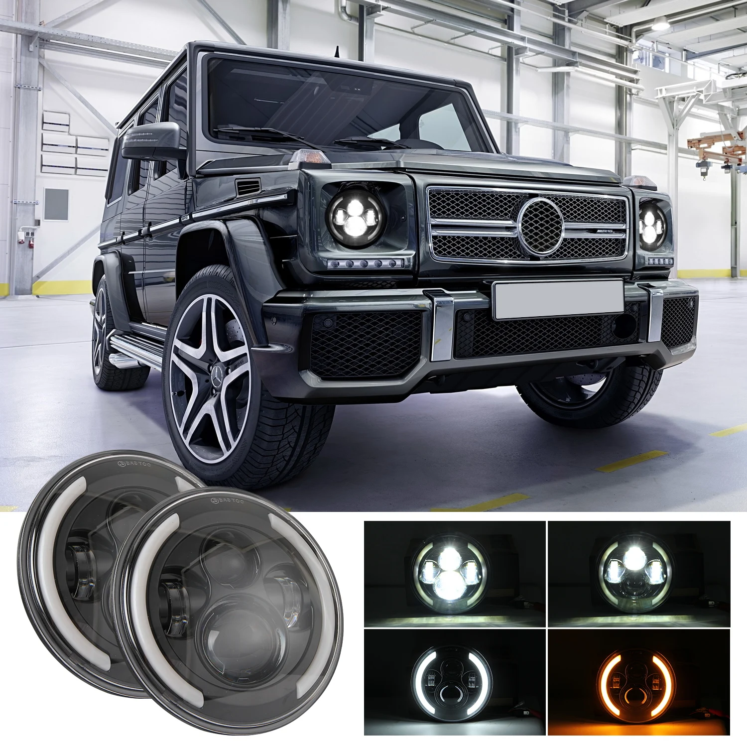 2PCS Led Headlights For Lada Niva 4x4 Offroad DRL Halo 7Inch Headlight Series For Jeep Wrangler Unlimited JK TJ 200W 6000K IP67
2PCS Led Headlights For Lada Niva 4x4 Offroad DRL Halo 7Inch Headlight Series For Jeep Wrangler Unlimited JK TJ 200W 6000K IP67