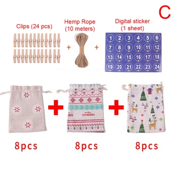 Small Gift Bags Holders Calendar Tag Xmas Cotton Linen Candy Bag Set Christmas Decor Sets Hanging 
Small Gift Bags Holders Calendar Tag Xmas Cotton Linen Candy Bag Set Christmas Decor Sets Hanging