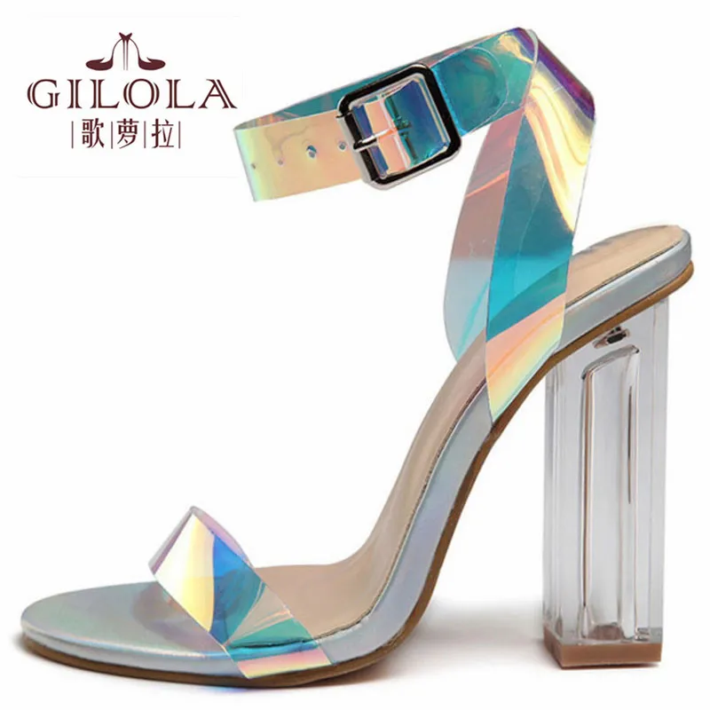 New Women Sandals High Heels PVC Buckle Strape Fashion Shoes Woman Spring Summer #Y0331660Y
New Women Sandals High Heels PVC Buckle Strape Fashion Shoes Woman Spring Summer #Y0331660Y