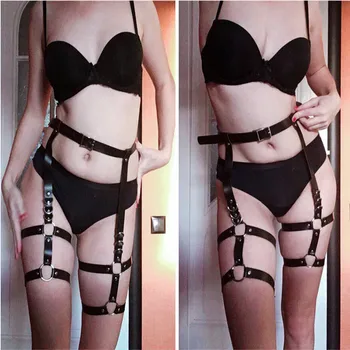 Goth Garters Cross Border Popular PU Leather Belt Leg Ring Integration Wild Street Shooting Nightclub
Goth Garters Cross Border Popular PU Leather Belt Leg Ring Integration Wild Street Shooting Nightclub