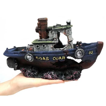 Shipwreck Shelter Fish Tank Landscaping Ornament Simulation Crafts Aquarium Decorations Fish Entertainment Hiding Place
Shipwreck Shelter Fish Tank Landscaping Ornament Simulation Crafts Aquarium Decorations Fish Entertainment Hiding Place