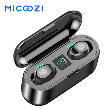 F9 Wireless Earphone Digital Display True Wireless Bluetooth Headphone LED Display Smart Touch with 2000mAh Power Bank Headset
F9 Wireless Earphone Digital Display True Wireless Bluetooth Headphone LED Display Smart Touch with 2000mAh Power Bank Headset