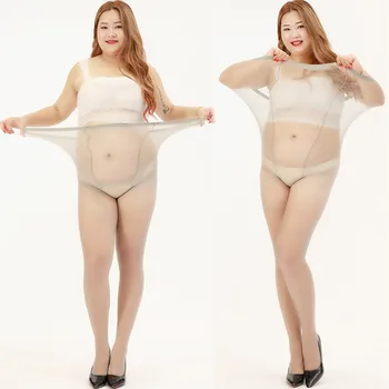 

DOIAESKV 10D Plus Size Pantyhose Women Tights Ultra-thin Nylon Anti-hook Tear Resistant Super Elastic Large Size Invisible Tight