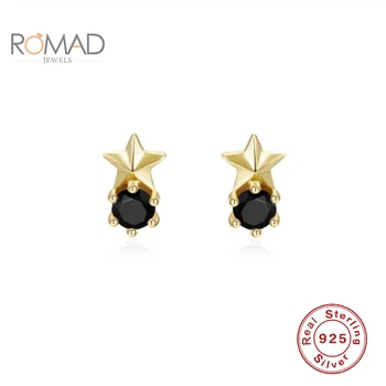 ROMAD Personalized 925 Silver Earrings Earrings For Women All-Match Geometric Star Pattern Zircon Earring Boucle D’Oreille 
ROMAD Personalized 925 Silver Earrings Earrings For Women All-Match Geometric Star Pattern Zircon Earring Boucle D’Oreille