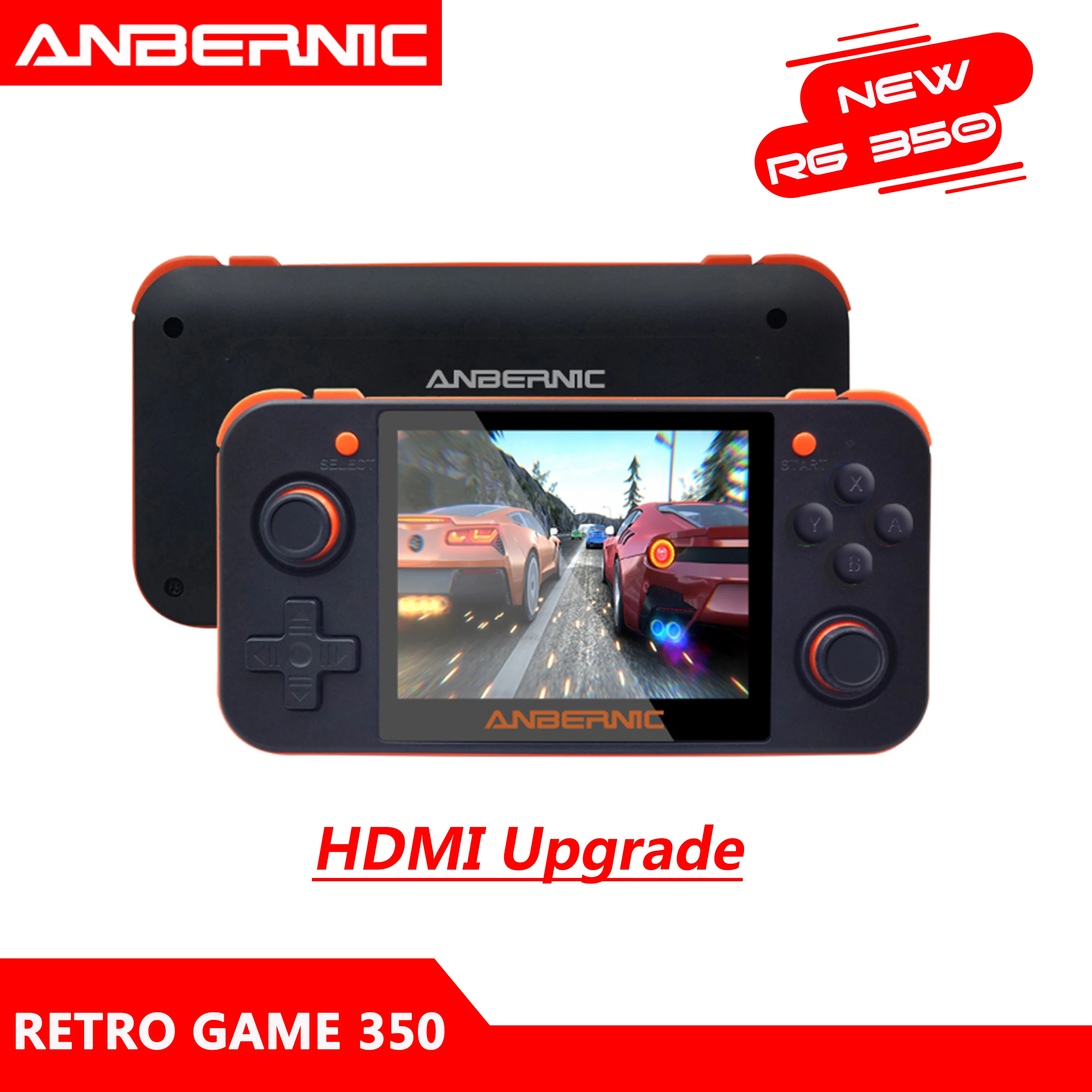 

ANBERNIC RG350 IPS Retro Games 350 Video games Upgrade game console 64bit opendingux HDMI TV 2500+ games RG350 PS1 Emulators 16G