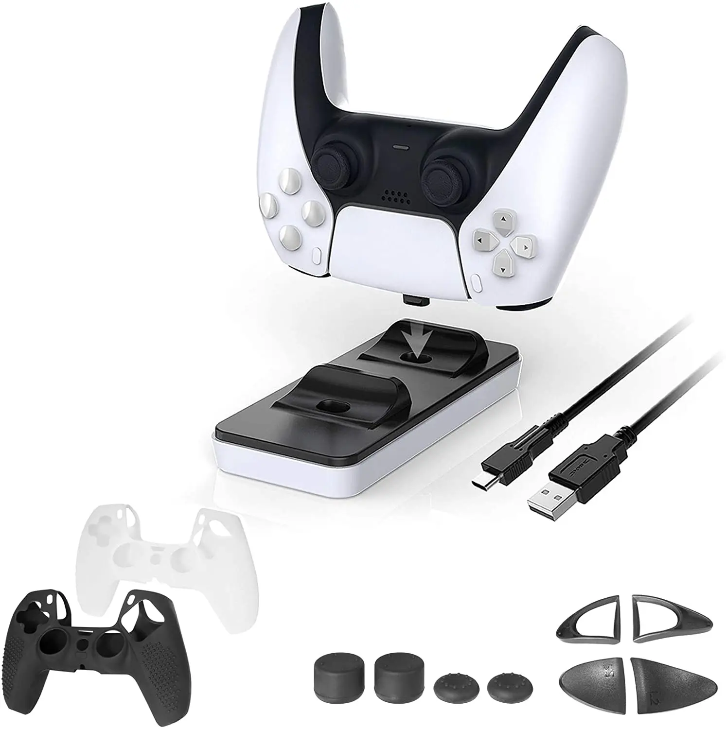 Ps5 For Protective Accessories Handle With Silicone Grips And Controller Sleeve Dual Charging Station Dock
Ps5 For Protective Accessories Handle With Silicone Grips And Controller Sleeve Dual Charging Station Dock