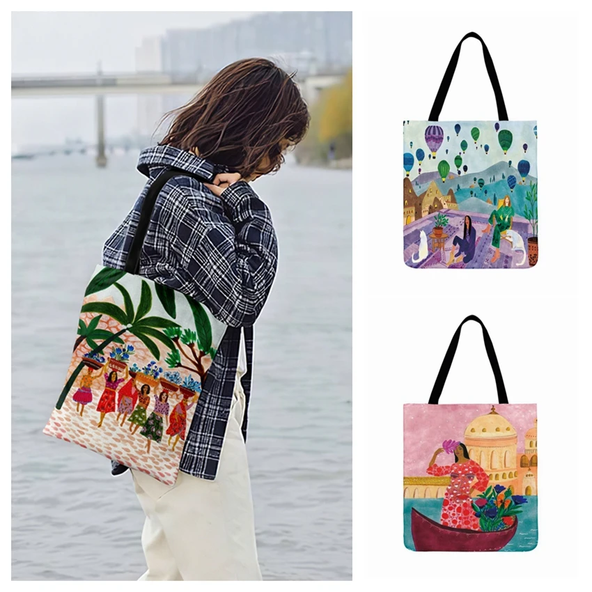 Havana Style Art Painting Print Tote Bag For Women Casual Tote Ladies Shoulder Bag Outdoor Beach Bags Foldable Shopping Bag
Havana Style Art Painting Print Tote Bag For Women Casual Tote Ladies Shoulder Bag Outdoor Beach Bags Foldable Shopping Bag