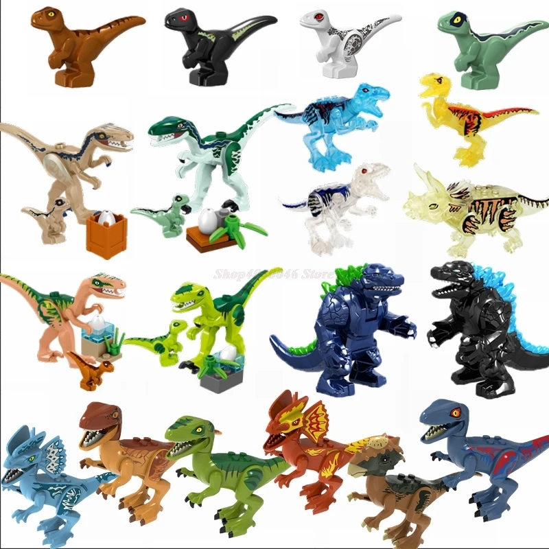 New Dinosaur Legoing Jurassic World Park Baby Raptor Rex Triceratops Monster Blocks Jurassic Legoings Dinosaur Figures Kids Toys
New Dinosaur Legoing Jurassic World Park Baby Raptor Rex Triceratops Monster Blocks Jurassic Legoings Dinosaur Figures Kids Toys