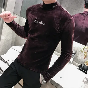 2019 new sweatshirt men's long-sleeved sweater British wind base net red high collar printing business casual T-shirt
2019 new sweatshirt men's long-sleeved sweater British wind base net red high collar printing business casual T-shirt