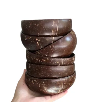 ILFML Natural Coconut Shell Bowl Hand-made Kitchen Tableware Dessert Container Fruit Salad Bowl Ice Cream Cup Noodle Cutlery
ILFML Natural Coconut Shell Bowl Hand-made Kitchen Tableware Dessert Container Fruit Salad Bowl Ice Cream Cup Noodle Cutlery