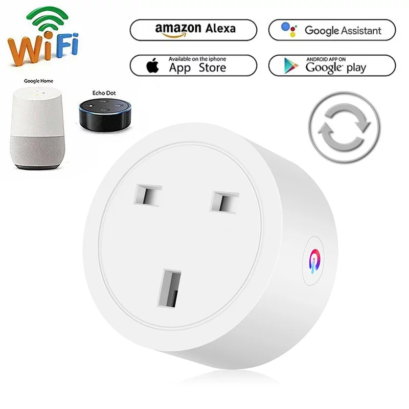 New Wireless WiFi Switch UK Timing Plug With Power Statistics Smart Home Fire Retardant PC Socket With Alexa Google Home
New Wireless WiFi Switch UK Timing Plug With Power Statistics Smart Home Fire Retardant PC Socket With Alexa Google Home