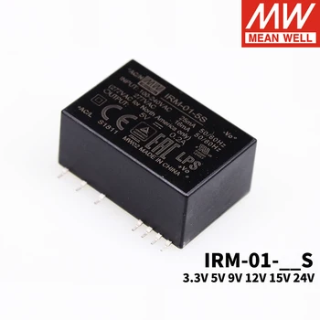 

MEAN WELL IRM-01-S SMD type AC-DC 1W Single Output switching power supply 3.3V 5V 9V 12V 15V 24V for SMD mechanical equipment