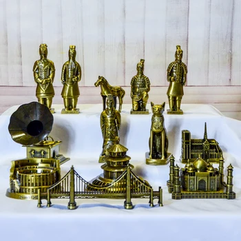 Creative World-renowned Landmark Building Model Metal Craft Model Terracotta Warriors Horses Temple Heaven Decoration Ornaments
Creative World-renowned Landmark Building Model Metal Craft Model Terracotta Warriors Horses Temple Heaven Decoration Ornaments