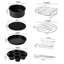 Air Fryer Accessories for Gowise Phillips Cozyna and Secura, Set of 7, Fit all Airfryer 3.7QT - 4.2QT - 5.3QT - 5.8QT
Air Fryer Accessories for Gowise Phillips Cozyna and Secura, Set of 7, Fit all Airfryer 3.7QT - 4.2QT - 5.3QT - 5.8QT
