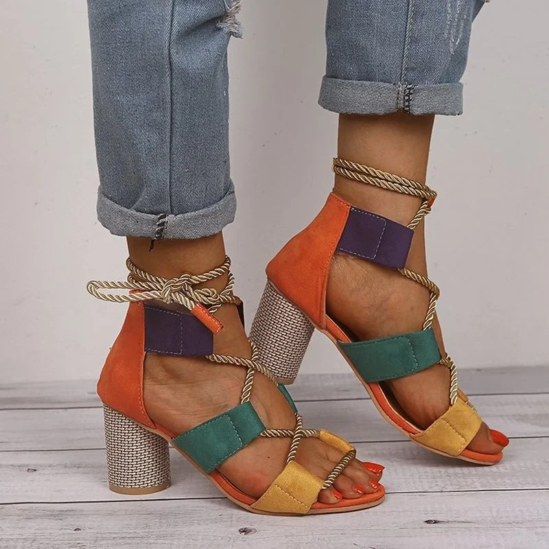 Fashion Summer New Style After The Launch of Zipper Lace Women's Shoes Sandals High-heeled Women's Shoes
Fashion Summer New Style After The Launch of Zipper Lace Women's Shoes Sandals High-heeled Women's Shoes