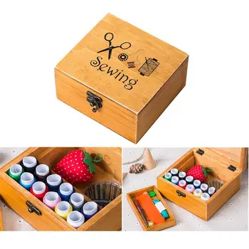 Wooden Sewing Box Sewing Accessories Supplies Kit Workbox For Mending Retro Sewing Wooden Box (Random Accessories Color) 
Wooden Sewing Box Sewing Accessories Supplies Kit Workbox For Mending Retro Sewing Wooden Box (Random Accessories Color)