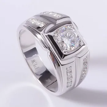 Including The Certification 14K White Gold Main Stone 1.2ct 7mm Large Table 16Pieces Side Stones 2mm D Color Moissanite men Ring
Including The Certification 14K White Gold Main Stone 1.2ct 7mm Large Table 16Pieces Side Stones 2mm D Color Moissanite men Ring