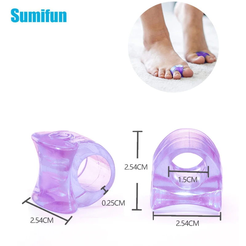 2pcs Toe Separator Bone Corrector Silicone Purple Hallux Straightener Thumb Spreader Overlapping Orthotics Pedicure
2pcs Toe Separator Bone Corrector Silicone Purple Hallux Straightener Thumb Spreader Overlapping Orthotics Pedicure