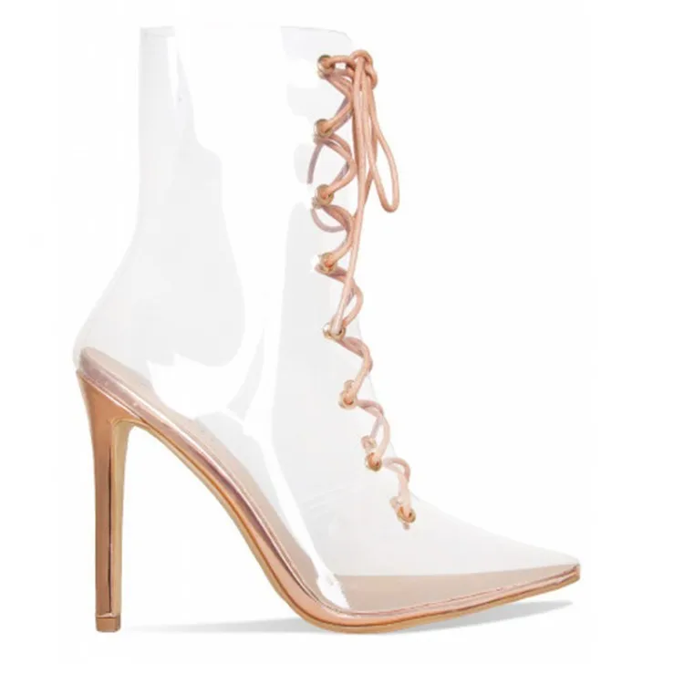 Go Excellent Full Transparent Fine With High-heeled Shoes Cool Boots Boots Transparent Golden
Go Excellent Full Transparent Fine With High-heeled Shoes Cool Boots Boots Transparent Golden