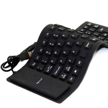 Keyboards Functionable Keypad Portable USB Mini Flexible Silicone For PC Keyboard Foldable for Laptop Notebook Black
Keyboards Functionable Keypad Portable USB Mini Flexible Silicone For PC Keyboard Foldable for Laptop Notebook Black