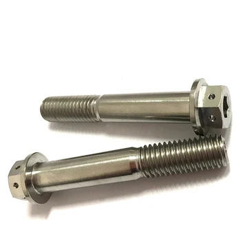 2 PCS Titanium Flange Head Hexagon Bolt 6 Holes M10 x (1.5)x 65 Gr5 Titanium Alloy Material Factory Wholesale Price
2 PCS Titanium Flange Head Hexagon Bolt 6 Holes M10 x (1.5)x 65 Gr5 Titanium Alloy Material Factory Wholesale Price