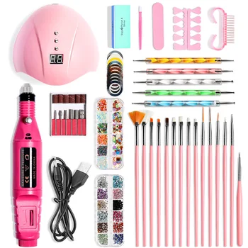 Nail Tool Set 24w LED UV Lamp Pink Gel Nail Polish Machine USB Grinder 15pc Brush Pen With Point Drilling Nail Accessories Set
Nail Tool Set 24w LED UV Lamp Pink Gel Nail Polish Machine USB Grinder 15pc Brush Pen With Point Drilling Nail Accessories Set