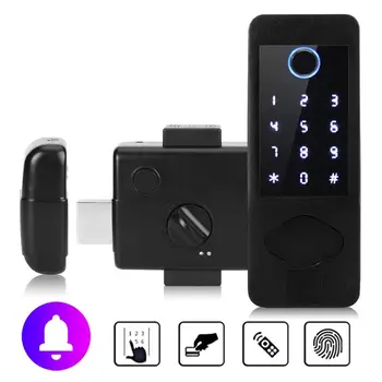 Intelligent Door Lock Bluetooth NFC Remote Voice Control Fingerprint Password Key Card Unlock Waterproof Anti-Theft Gate Entranc
Intelligent Door Lock Bluetooth NFC Remote Voice Control Fingerprint Password Key Card Unlock Waterproof Anti-Theft Gate Entranc
