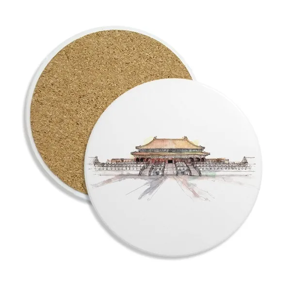 Forbidden city in Beijing China Ceramic Coaster Cup Mug Holder Absorbent Stone for Drinks 2pcs Gift 
Forbidden city in Beijing China Ceramic Coaster Cup Mug Holder Absorbent Stone for Drinks 2pcs Gift