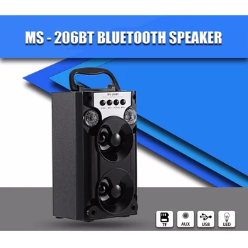 Zeroten MS-206BT 8W Bluetooth Speaker Soundbox Two-channel TF Card Playing FM Radio LED Shining For Official Multimedia
Zeroten MS-206BT 8W Bluetooth Speaker Soundbox Two-channel TF Card Playing FM Radio LED Shining For Official Multimedia