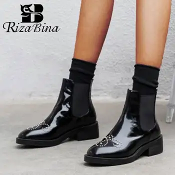 RizaBina Real Leather Ankle Boots Casual Flats Chelsea Boots Round Toe Daily Boots Winter Retro Punk Short Boots Size 34-42
RizaBina Real Leather Ankle Boots Casual Flats Chelsea Boots Round Toe Daily Boots Winter Retro Punk Short Boots Size 34-42