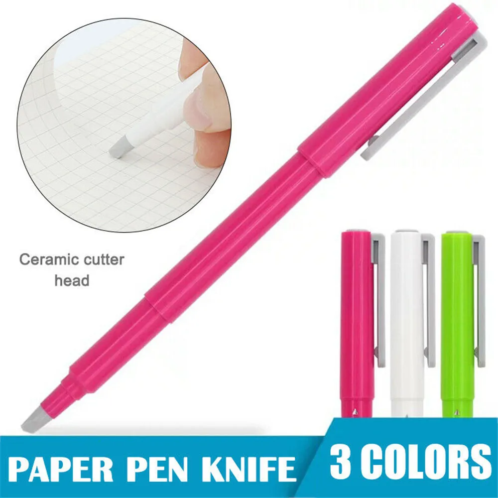 Creative Paper Pen Knife Ceramic Paper Cutter Pen Cutter Utility Cutters for Crafts Notebook DIY Multifunctional Cutting Knives
Creative Paper Pen Knife Ceramic Paper Cutter Pen Cutter Utility Cutters for Crafts Notebook DIY Multifunctional Cutting Knives