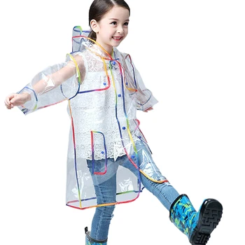Poncho Reusable Press Button Girls Boys Colorful Hem Foldable Transparent Hooded Kids Raincoat Emergency Student Lightweight EVA
Poncho Reusable Press Button Girls Boys Colorful Hem Foldable Transparent Hooded Kids Raincoat Emergency Student Lightweight EVA