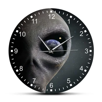Sci-fi Outer Space Planet Alien Acrylic Clock Extraterrestrial Alien Looking At Earth Saucer Man Room Decor Wall Clock
Sci-fi Outer Space Planet Alien Acrylic Clock Extraterrestrial Alien Looking At Earth Saucer Man Room Decor Wall Clock