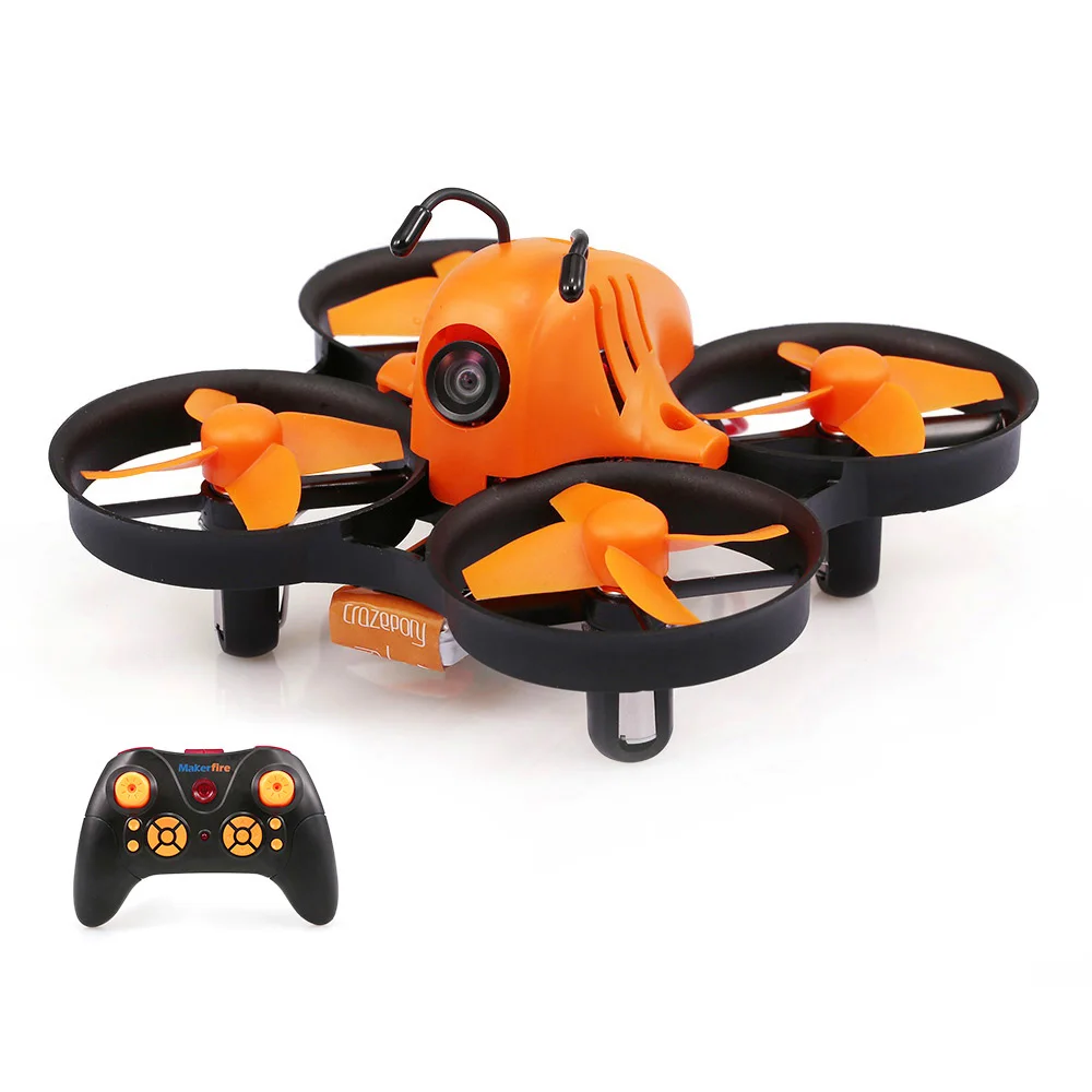 Makerfire Mini 5.8G 40CH 120 FOV 800TVL Wide-angle Camera RC FPV Racing Drone Quadcopter for Beginner
Makerfire Mini 5.8G 40CH 120 FOV 800TVL Wide-angle Camera RC FPV Racing Drone Quadcopter for Beginner