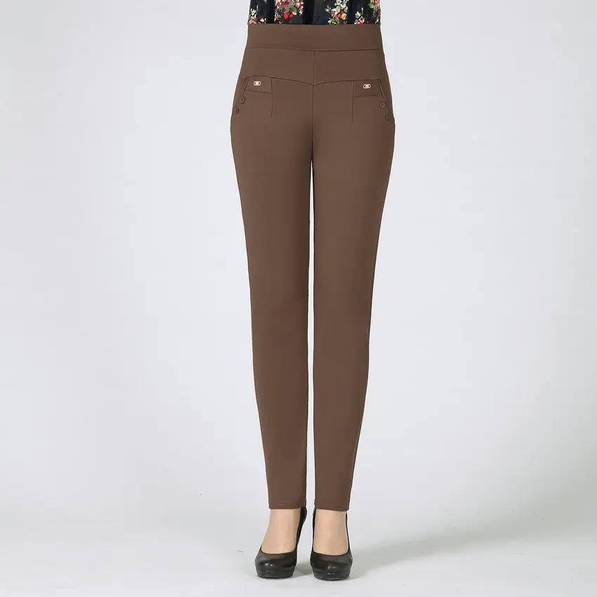 Middle Aged Women Pencil Pant Spring Autumn Elastic High Waist Basic Trouser For Woman Black Navy Blue Khaki Pant Mom Grandma
Middle Aged Women Pencil Pant Spring Autumn Elastic High Waist Basic Trouser For Woman Black Navy Blue Khaki Pant Mom Grandma