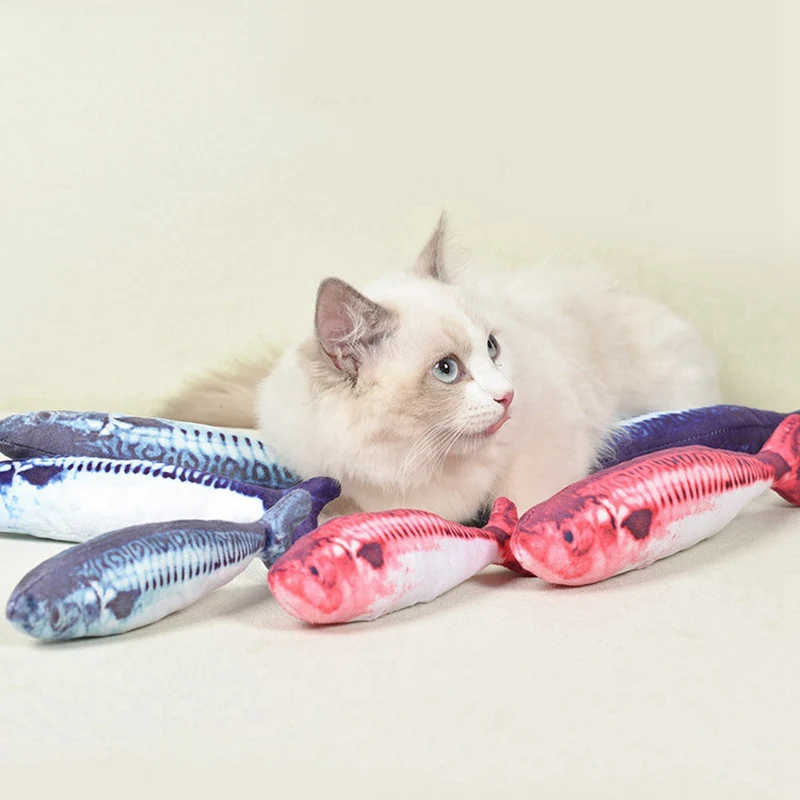 Interactive Cat Teaser Simulation Fish Doll Filled With PP Cotton Catnip Chew Toy N1
Interactive Cat Teaser Simulation Fish Doll Filled With PP Cotton Catnip Chew Toy N1