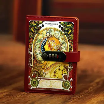 Retro Notebook Diary Notepad PU Leather Note Book Stationery Gift Journal Notepad with Code Lock Notebook Hand Account
Retro Notebook Diary Notepad PU Leather Note Book Stationery Gift Journal Notepad with Code Lock Notebook Hand Account