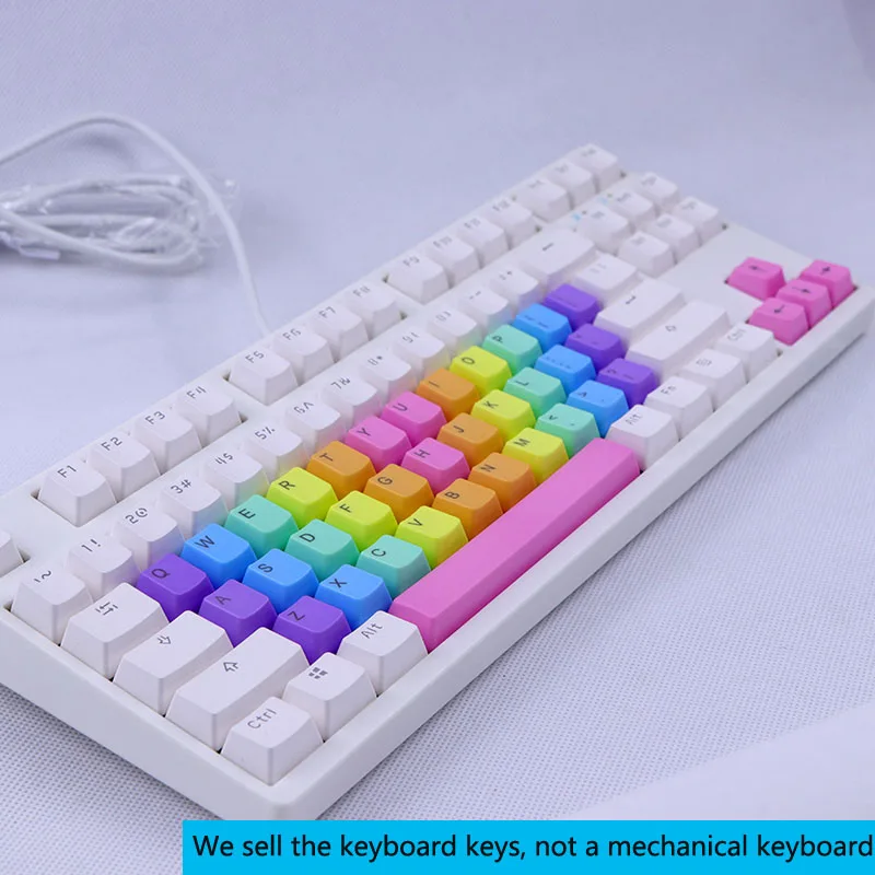 PBT Mechanical Keyboard Keycap 87 Keys Game Translucent Keyboard Caps MX Axis Keycaps Cross Type Color OEM Height Pink Purple
PBT Mechanical Keyboard Keycap 87 Keys Game Translucent Keyboard Caps MX Axis Keycaps Cross Type Color OEM Height Pink Purple