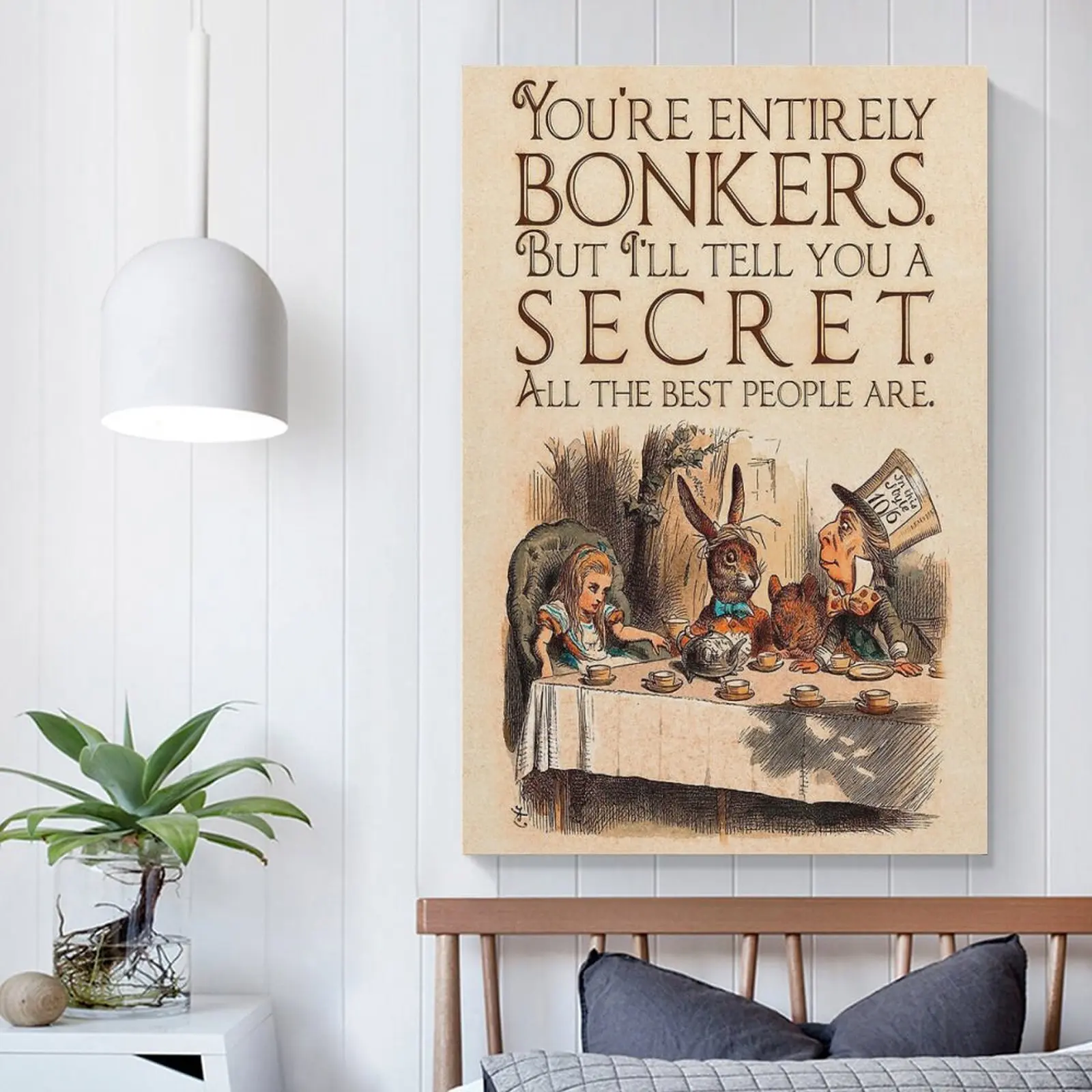 Alice in Wonderland Quote - 4 Anime Poster Home Decor Painting Wall Room Decoration By Numbers | Дом и сад