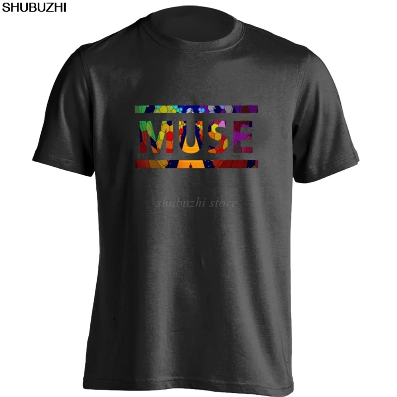 Мужская и персонализированная футболка с космической рок-группой MUSE sbz139 | одежда