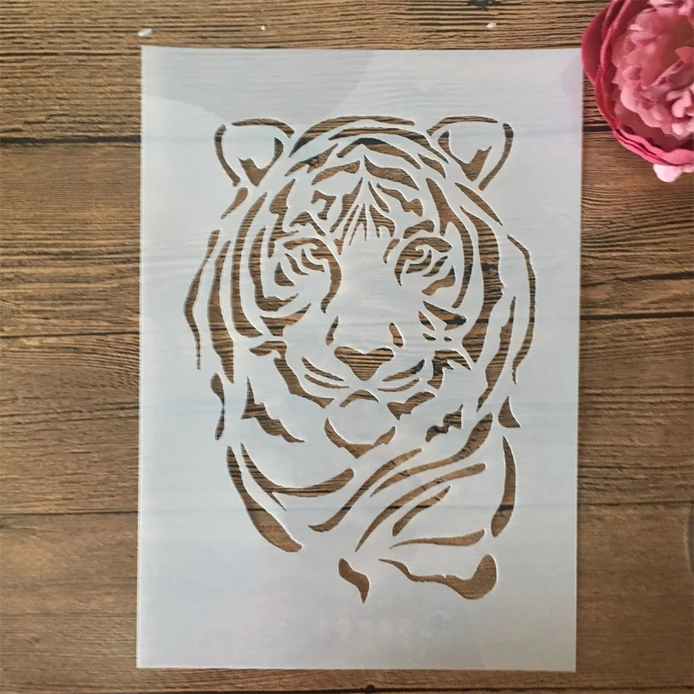 A4 29cm Cute Young Tiger Head DIY Layering Stencils Wall Painting Scrapbook Coloring Embossing Album Decorative Template
A4 29cm Cute Young Tiger Head DIY Layering Stencils Wall Painting Scrapbook Coloring Embossing Album Decorative Template
