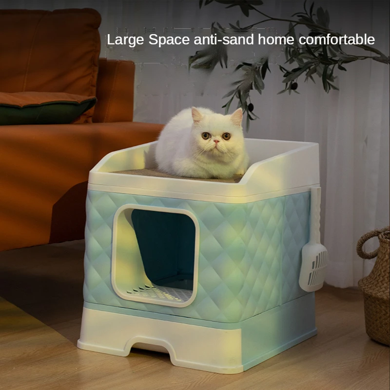 New Drawer Type Cat Litter Box Big Space Collapsible Cat Litter Box Top Entry Splash Proof Deodorant Kitty Toilet Pet Products D
New Drawer Type Cat Litter Box Big Space Collapsible Cat Litter Box Top Entry Splash Proof Deodorant Kitty Toilet Pet Products D