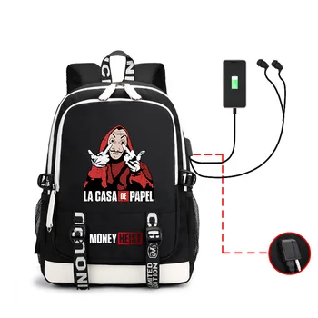 La Casa De Papel Money Heist House of Paper Backpack Outdoor Travel Bag Laptop Backpack School Bags Shoulder Bags 
La Casa De Papel Money Heist House of Paper Backpack Outdoor Travel Bag Laptop Backpack School Bags Shoulder Bags