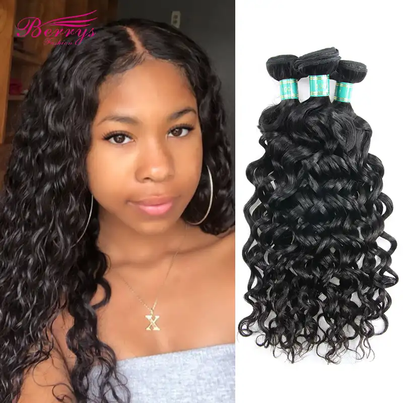 Brazilskie Naturalnye Volnistye Volosy 3 Pryadi Partiya Neobrabotannye Chelovecheskie Volosy Dlya Narashivaniya Dvojnoj Utok Naturalnye Chernye Volosy Berrys Fashion Aliekspress