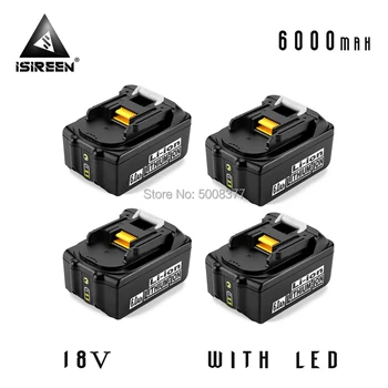 6000mAh Li-ion Battery Packs BL1860 Replacement for Makita 18V BL1830 BL1840 BL1850 LXT400 Power Tool Rechargeable Battery
6000mAh Li-ion Battery Packs BL1860 Replacement for Makita 18V BL1830 BL1840 BL1850 LXT400 Power Tool Rechargeable Battery