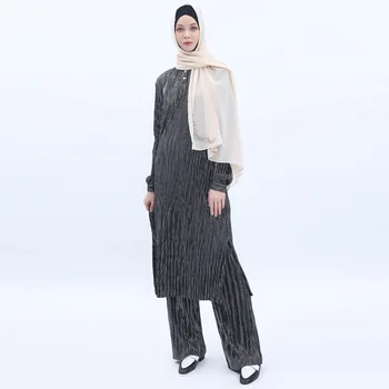 Chic Muslim 2 piece Set Plus Size Long Sleeve Top and Pants Tunic Middle East Ramadan Arab Winter Islamic Clothing Long Tops
Chic Muslim 2 piece Set Plus Size Long Sleeve Top and Pants Tunic Middle East Ramadan Arab Winter Islamic Clothing Long Tops