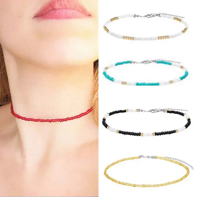 1PC 26 Colors Hot Sale Choker Bohemian Exquisite Trendy Graceful Seed Summer Chic Beads Colors Handmade Colorful Necklace Shell
1PC 26 Colors Hot Sale Choker Bohemian Exquisite Trendy Graceful Seed Summer Chic Beads Colors Handmade Colorful Necklace Shell