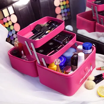 Korean Large Capacity Multi-layer Makeup Bag Makeup Bag Organizer For Women Cosmetics Care Products Embroidered Makeup Bo
Korean Large Capacity Multi-layer Makeup Bag Makeup Bag Organizer For Women Cosmetics Care Products Embroidered Makeup Bo