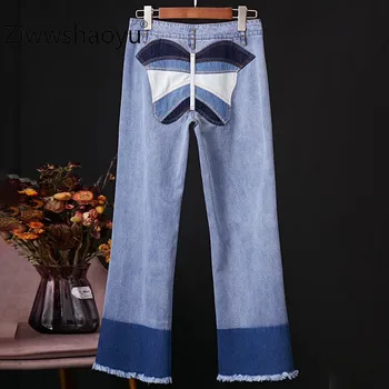 Ziwwshaoyu Runway Designer Women's Jeans High Waist Patchwork Wide Leg Pants High Quality Personality Leisure Jeans
Ziwwshaoyu Runway Designer Women's Jeans High Waist Patchwork Wide Leg Pants High Quality Personality Leisure Jeans